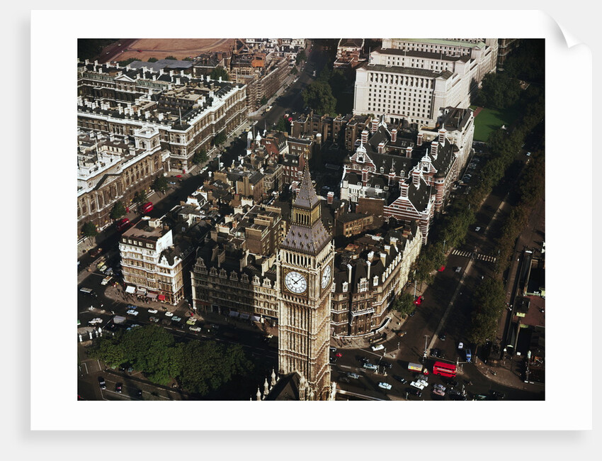 Aerial View of Big Ben by Anonymous