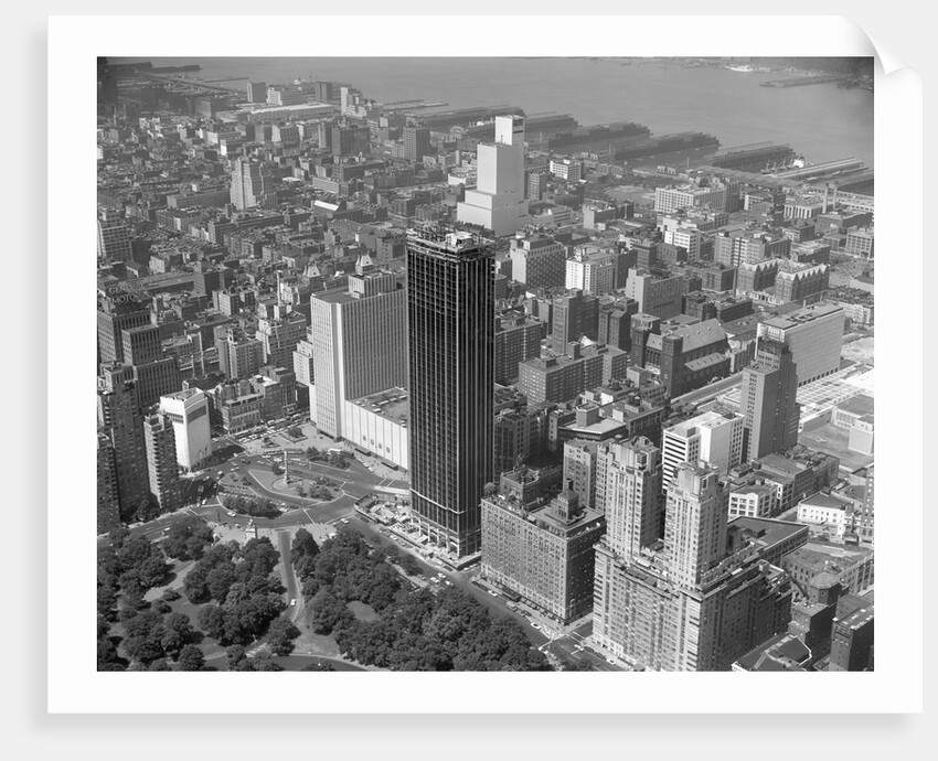 Over Columbus Circle by Anonymous