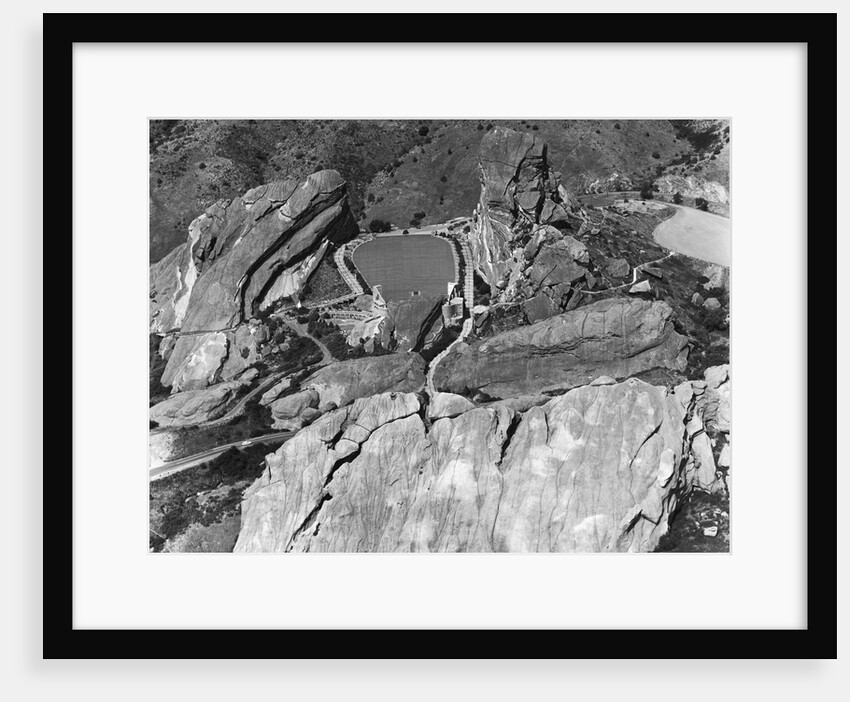 Red Rocks Ampitheater Follows Contours of Surrounding Cliffs by Anonymous