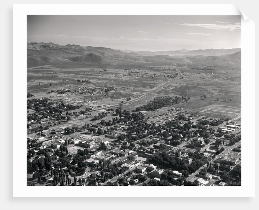 Aerial View of Outskirts of Town by Anonymous