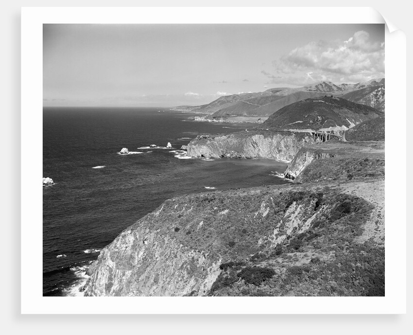 Aerial View of Big Sur Coastline by Anonymous