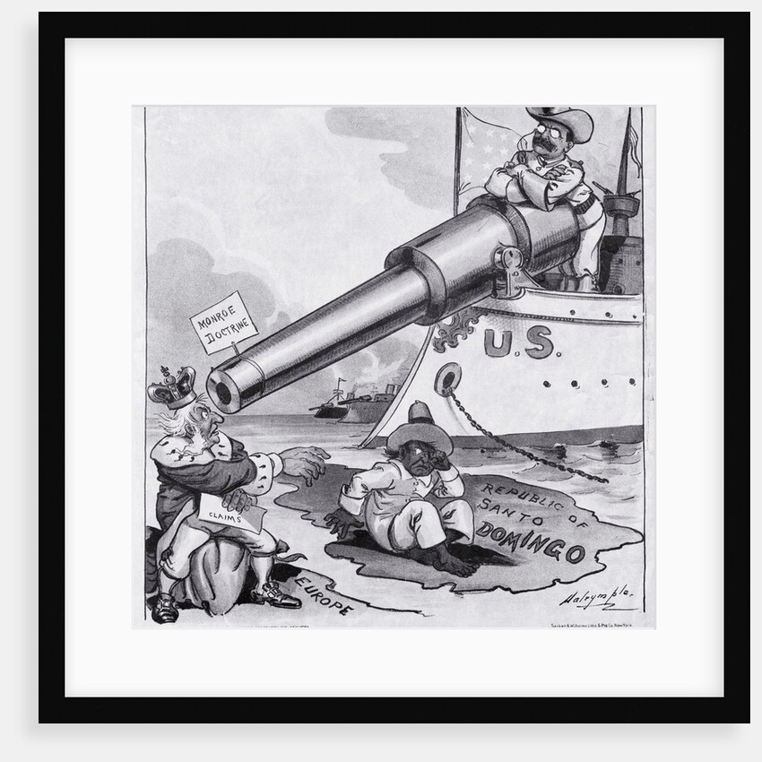 Political Cartoon Depicting the Monroe Doctrine by Anonymous