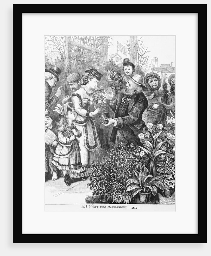 Flower Market in New York City by Anonymous