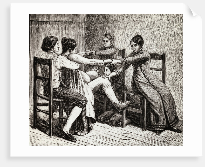 Colonial Childbirth Scene by Anonymous