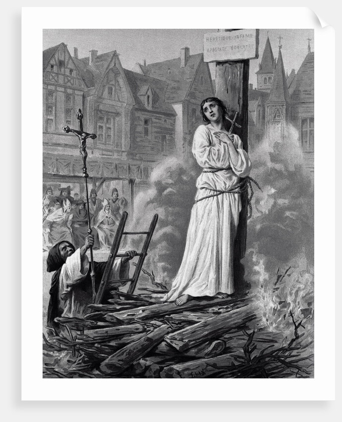 Drawing Depicting Joan of Arc in Loft by Anonymous