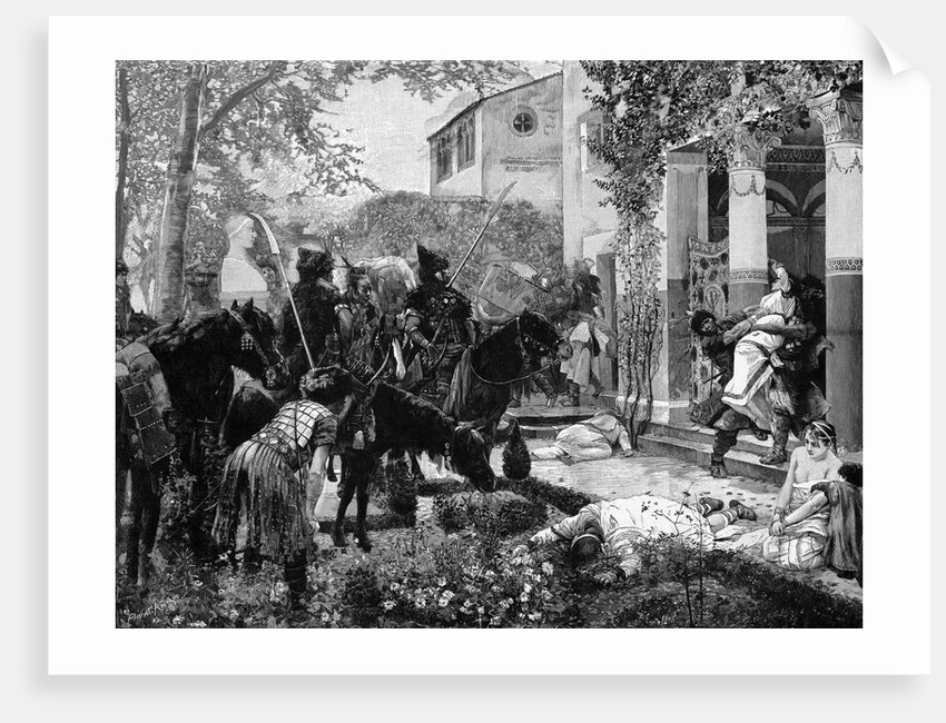 Huns Pillaging Villa by Anonymous