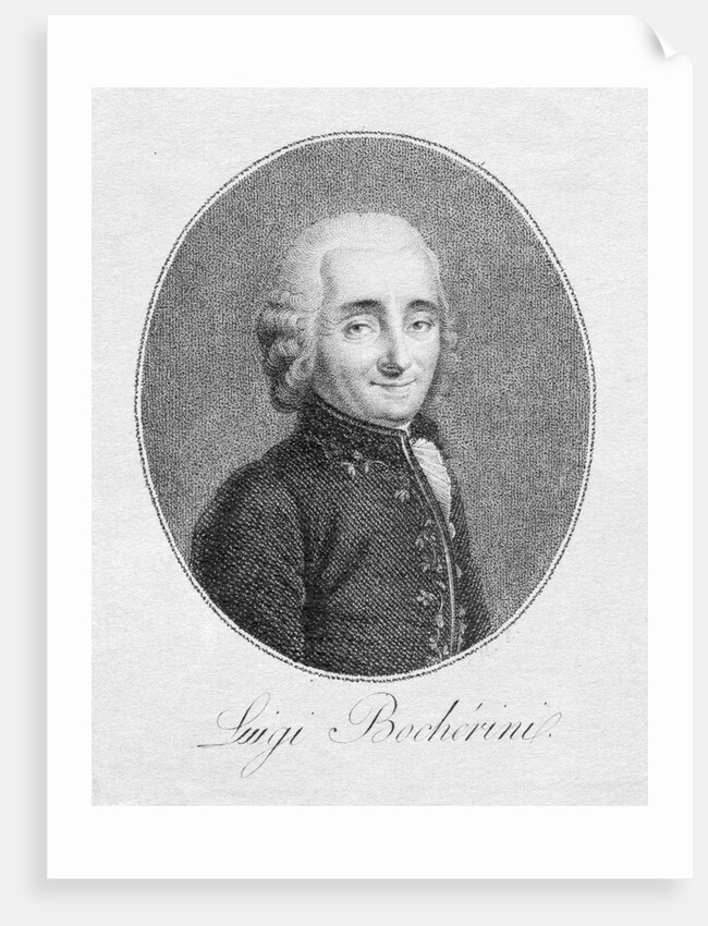 Luigi Boccherini Engraving by Anonymous