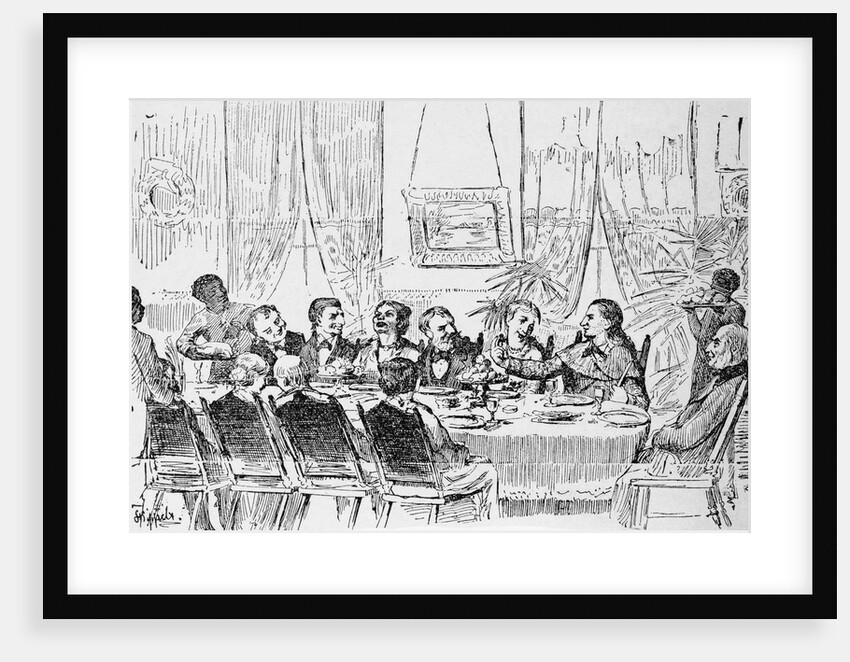 Davy Crockett at White House Meeting by Anonymous