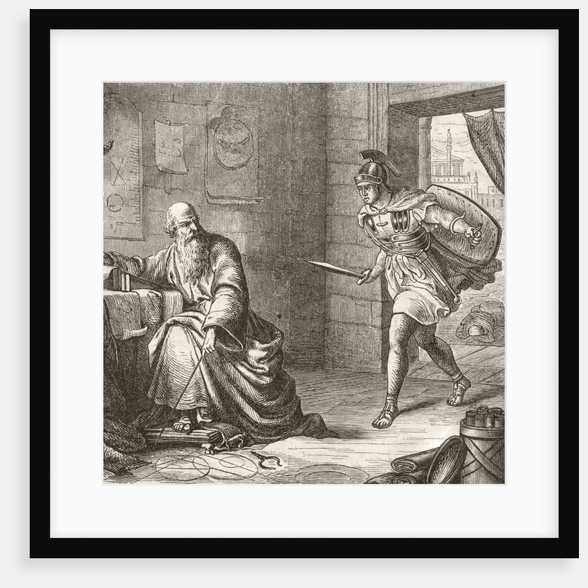 Soldier Attacking Archimedes by Anonymous