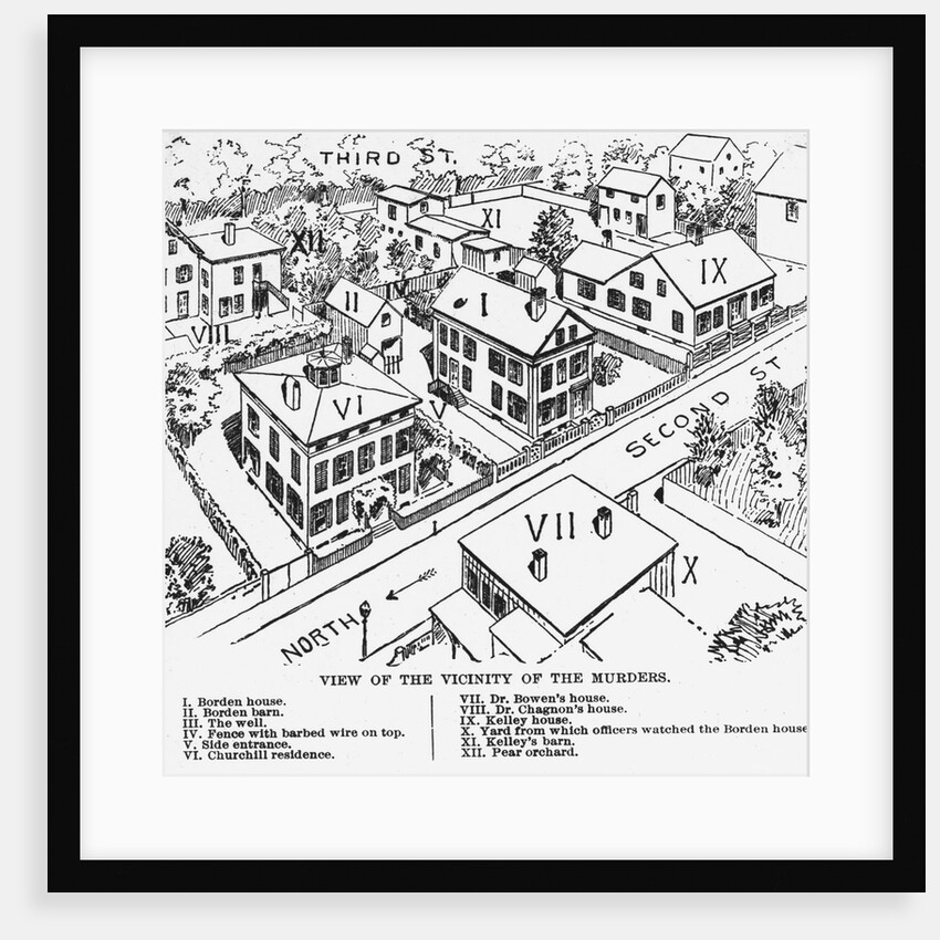 Vicinity of Lizzie Borden Murders by Anonymous