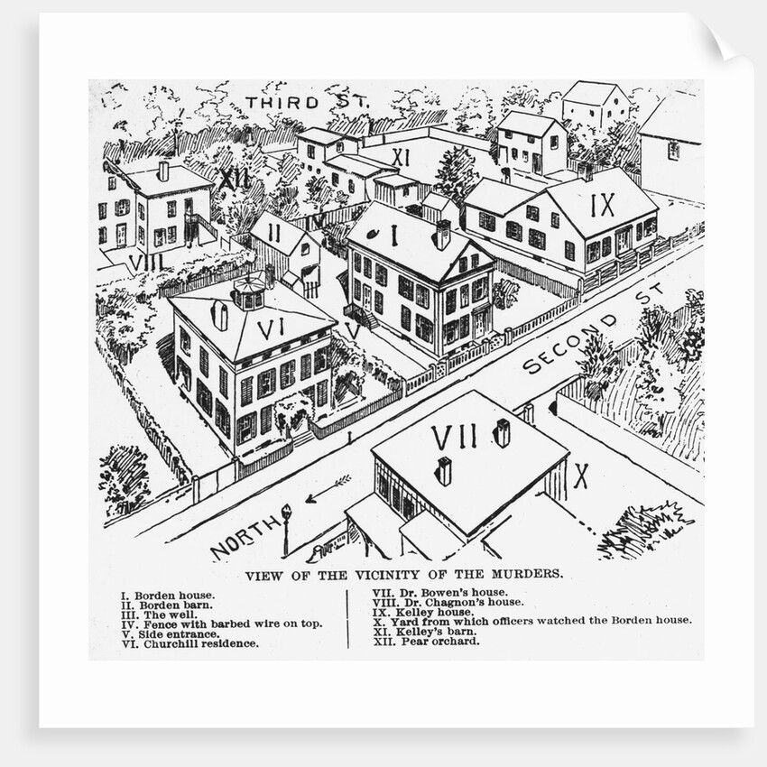 Vicinity of Lizzie Borden Murders by Anonymous