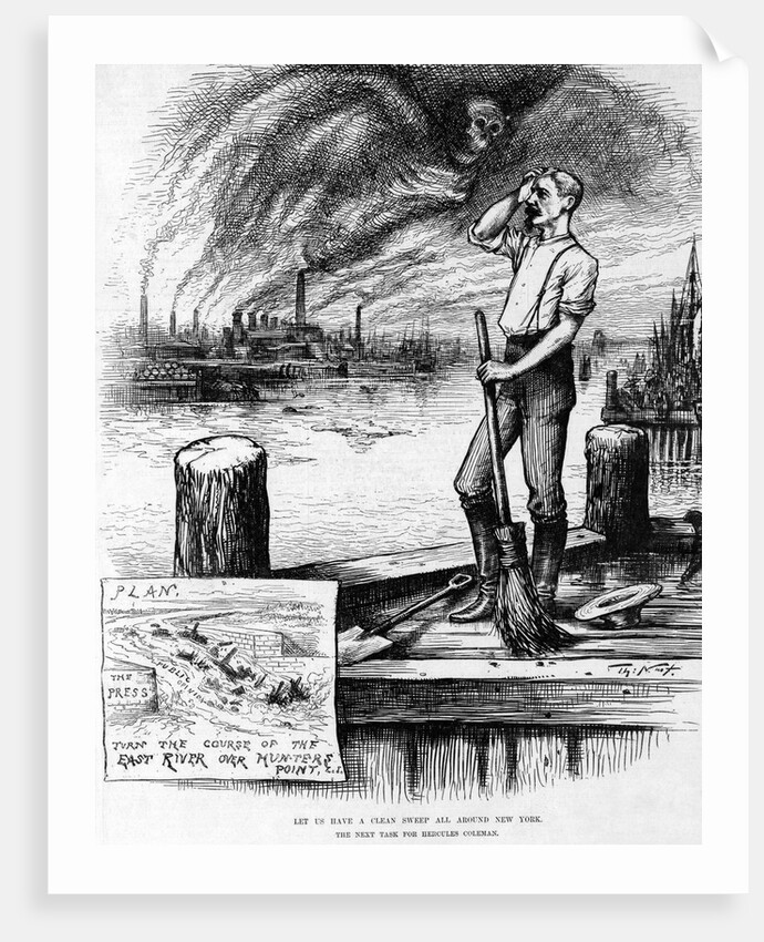 Cartoon of Air Pollution Engulfing City by Anonymous