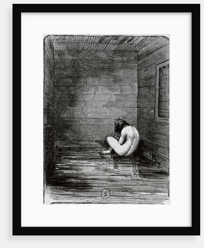 Insane Girl Sitting in a Dungeon by Anonymous