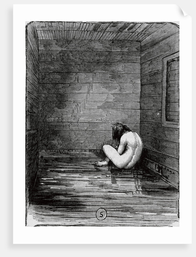 Insane Girl Sitting in a Dungeon by Anonymous