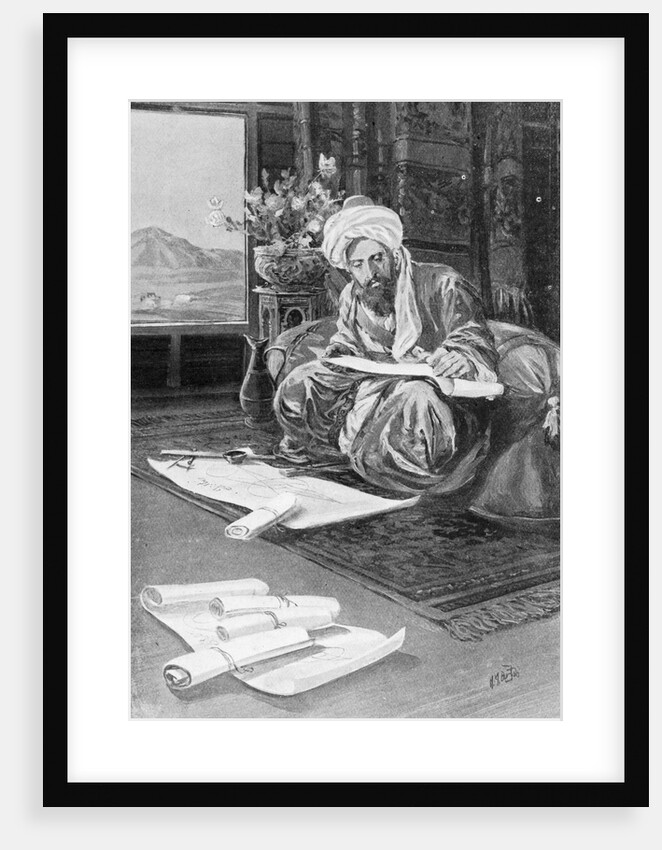 Omar Khayyam Working Out the 1074 A.D. Calendar by Anonymous