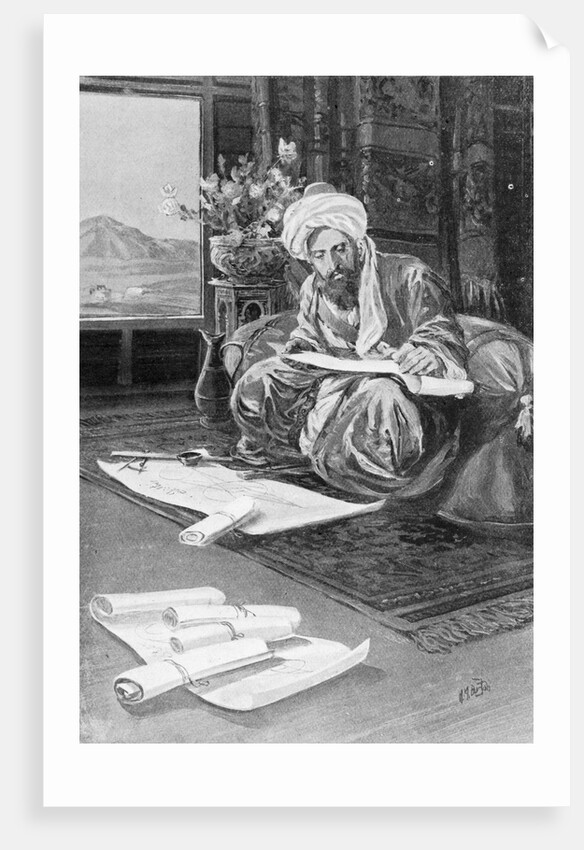 Omar Khayyam Working Out the 1074 A.D. Calendar by Anonymous