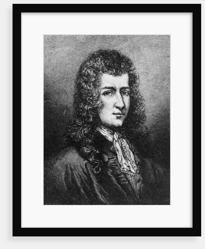 17th-Century Engraving of Rene-Robert Cavelier de La Salle by Anonymous
