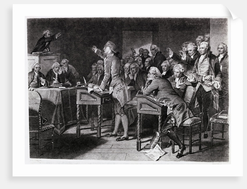 Henry Patrick Addressing Assembly by Anonymous