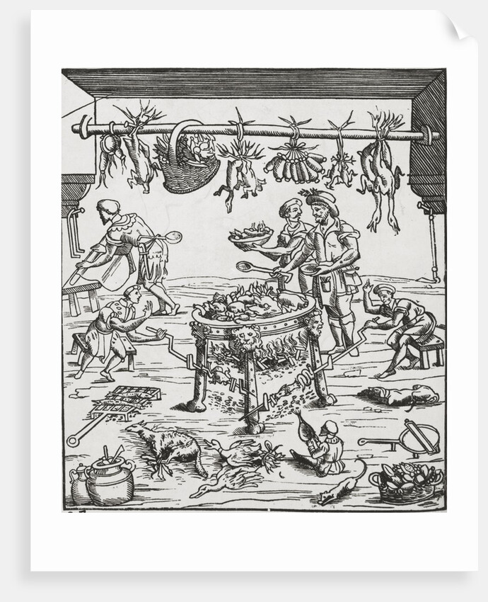 Scene of 16th Century Kitchen by Anonymous