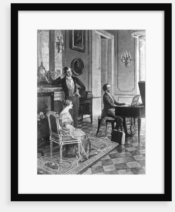 Mendelssohn Playing Before Queen Victoria by Anonymous