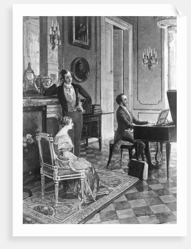 Mendelssohn Playing Before Queen Victoria by Anonymous