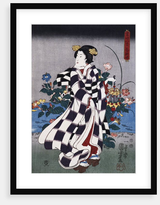 Japanese Print of a Woman attributed to Yoshitoshi by Anonymous