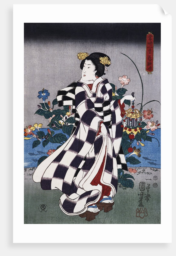 Japanese Print of a Woman attributed to Yoshitoshi by Anonymous