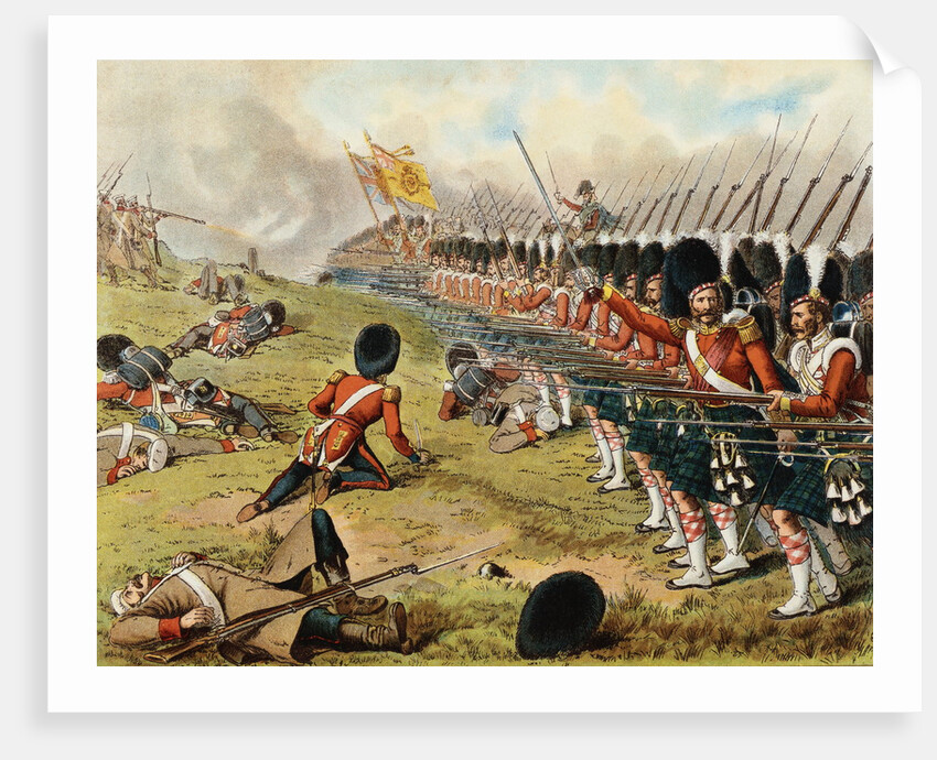 Illustration of the British Infantry of the Line from Harper's Young People by Anonymous