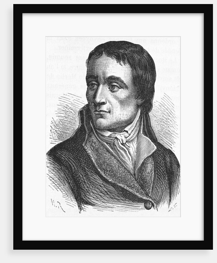 19th Century Portrait of French Politician Jean-Baptiste Carrier from L'Histoire de France by Henri Jean Guillaume Martin