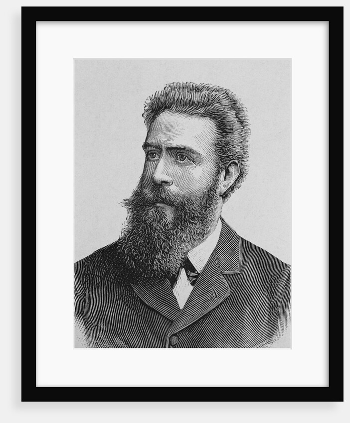 19th Century Portrait of Wilhelm Conrad Rontgen from Album de la Science, Savants Illustres, Grandes Decouvertes by Anonymous