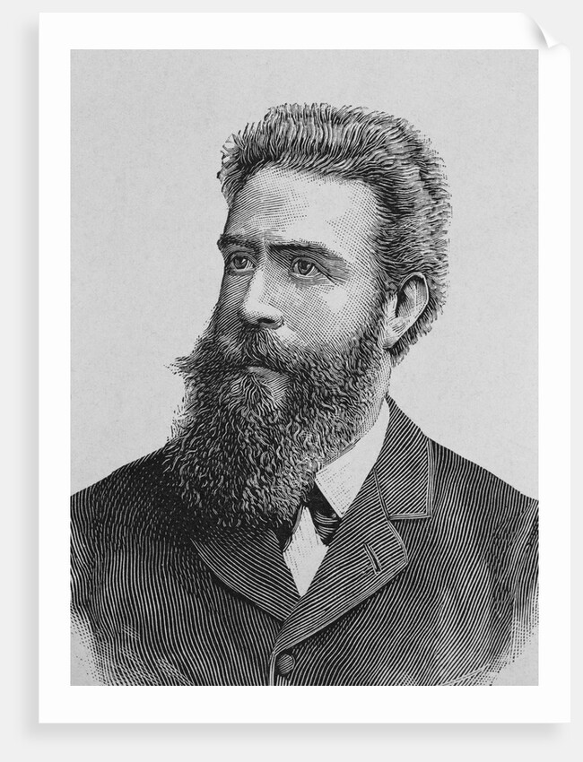 19th Century Portrait of Wilhelm Conrad Rontgen from Album de la Science, Savants Illustres, Grandes Decouvertes by Anonymous