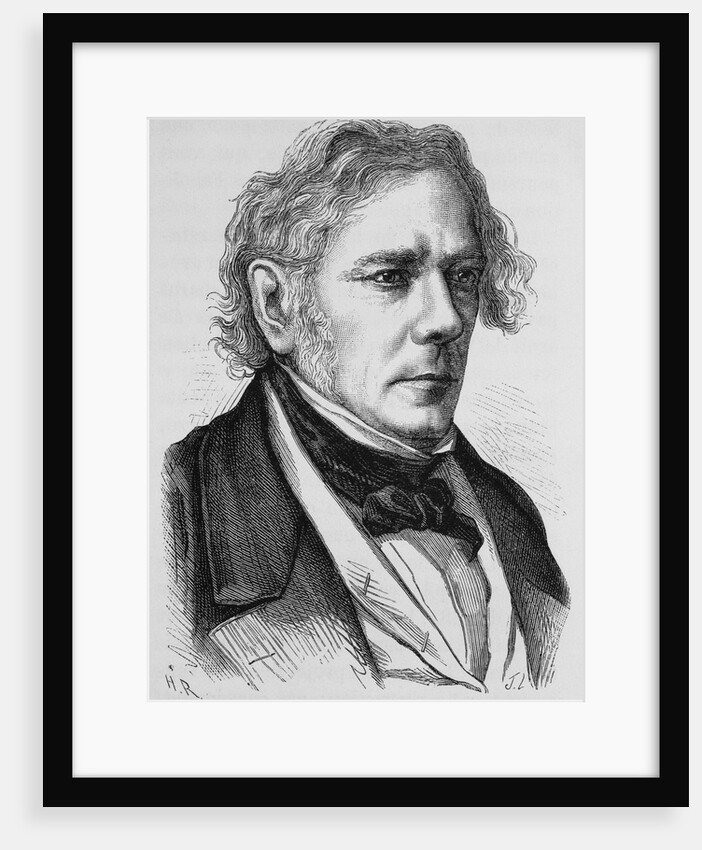 19th Century Portrait of French Philosopher Victor Cousin from L'Histoire de France by Henri Jean Guillaume Martin