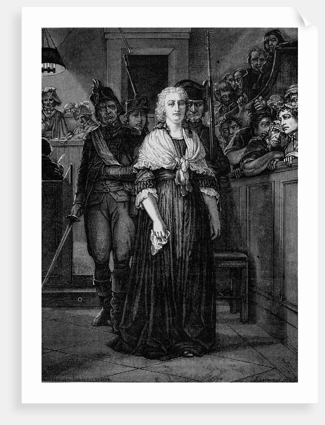 19th Century Portrait of Marie-Antoinette from L'Histoire de France by Henri Jean Guillaume Martin