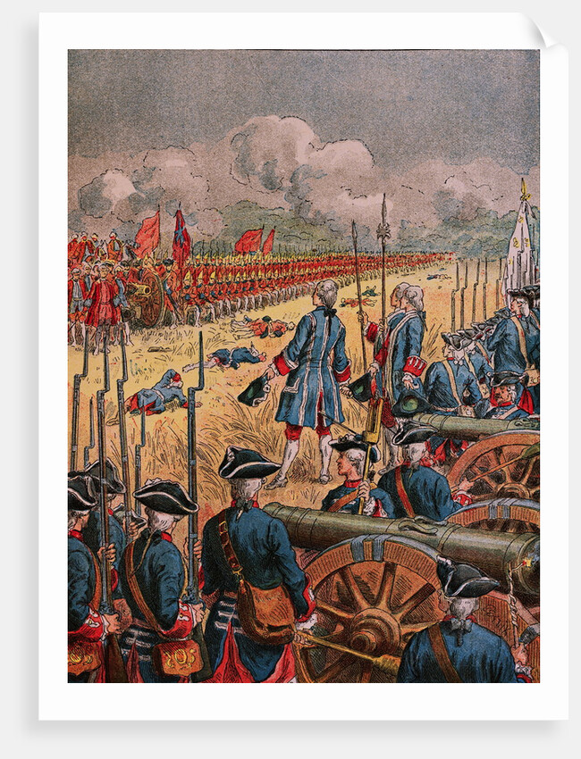 Battle of Fontenoy in 1705 by Anonymous