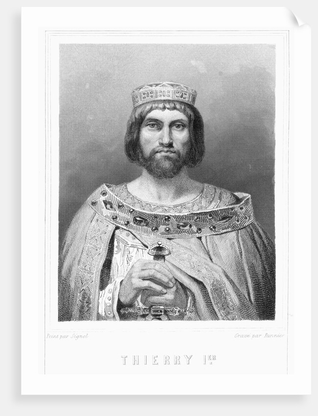 Theuderic I by Jacques Etienne Pannier