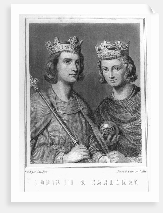 Louis III and Carloman by Oudaille