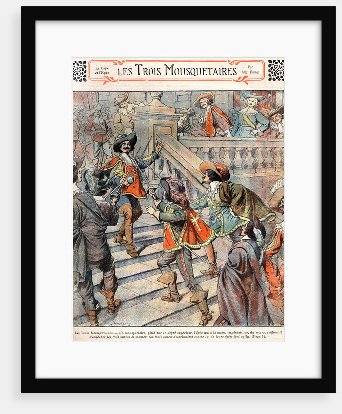 Les Trois Mousquetaires Book Illustration by Anonymous