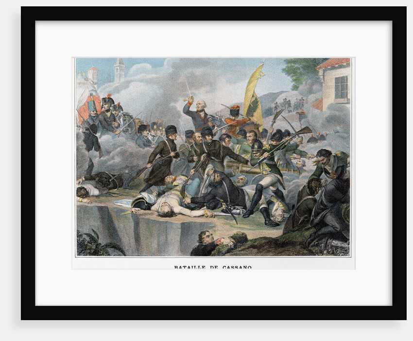Bataille de Cassano Illustration in Victoires et Conquetes des Armees Francaises by Anonymous