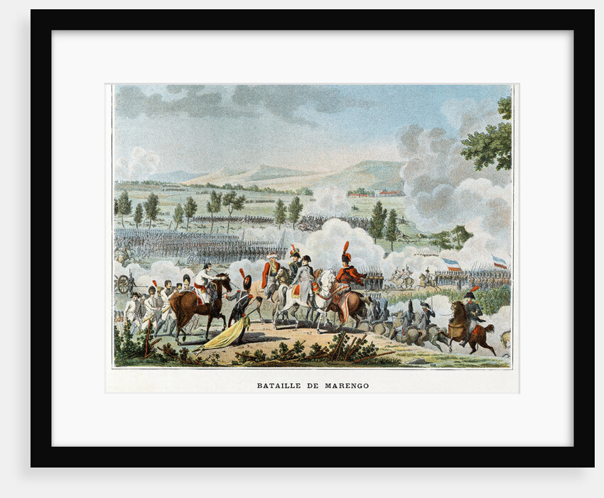 Bataille de Marengo Illustration in Victoires et Conquetes des Armees Francaises by Anonymous