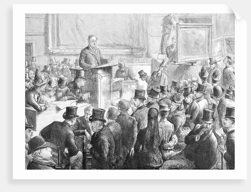 Audience and Auctioneer by Anonymous