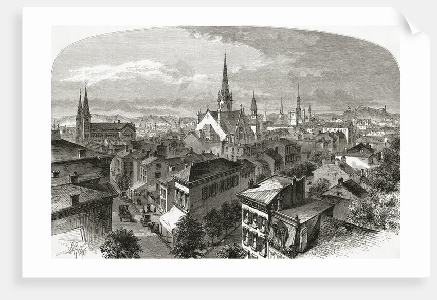 Engraved Scene of Cincinnati by Anonymous
