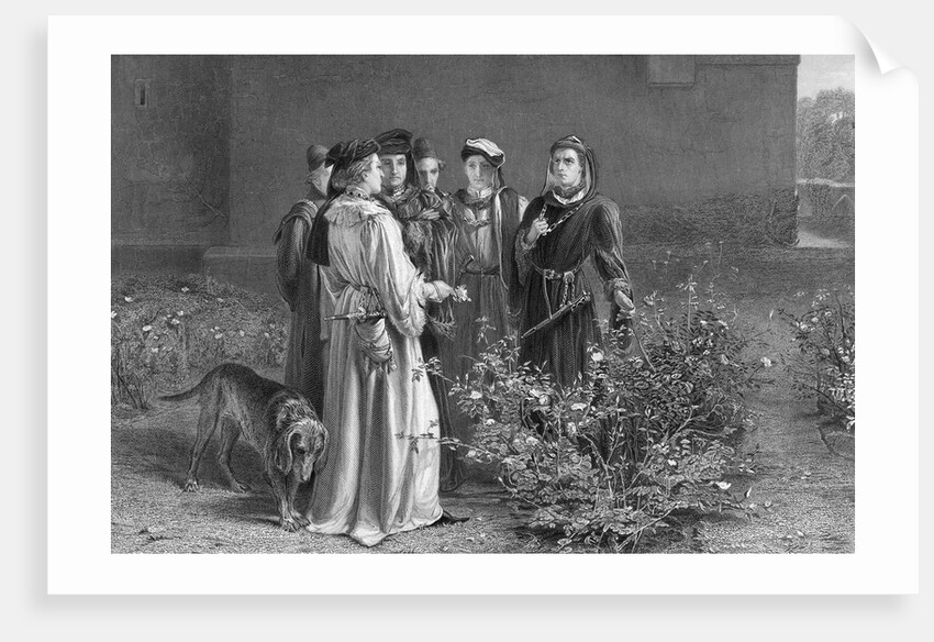 Noblemen in a Garden by Anonymous