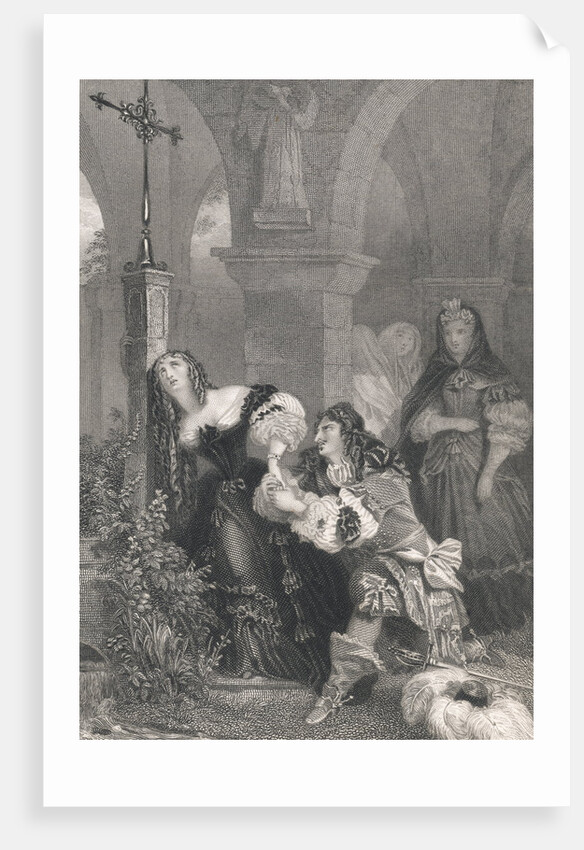 Louis XIV Visiting Louise de La Valliere by Anonymous