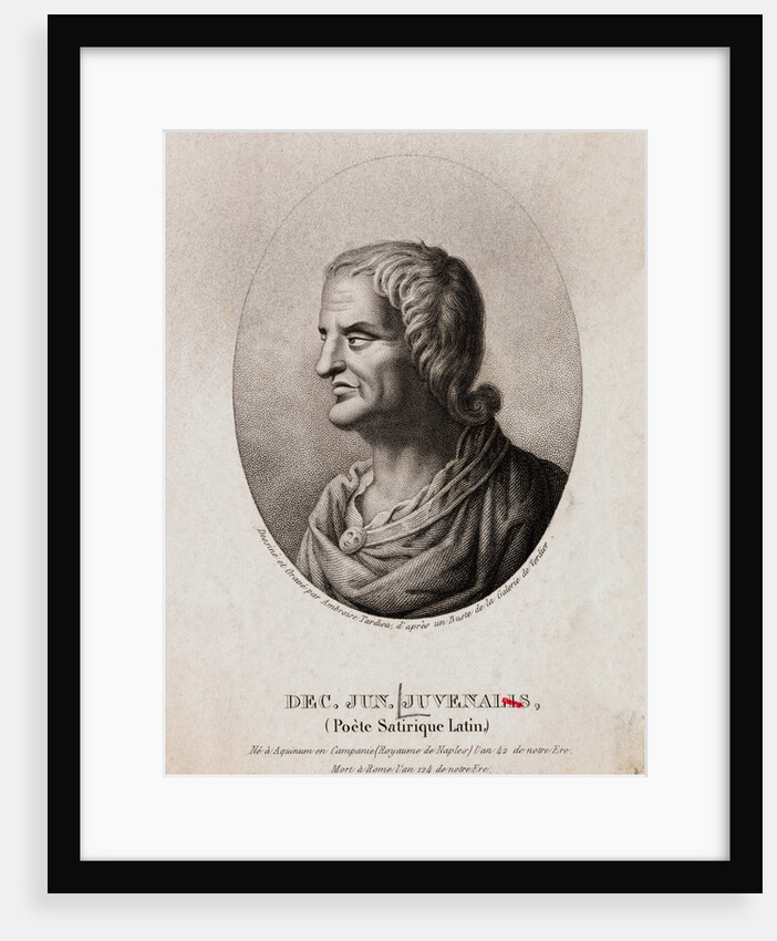 Portrait of Latin Poet Juvenalis by Anonymous