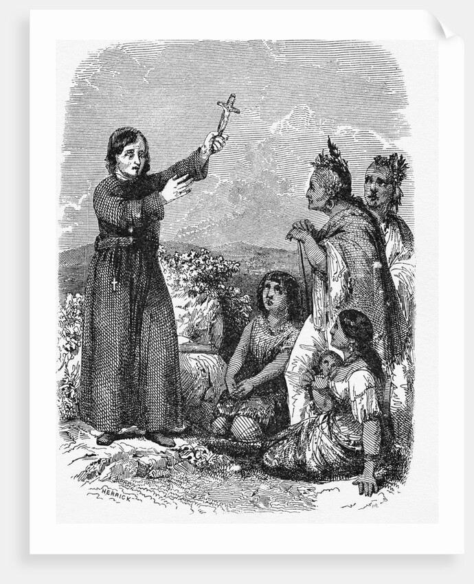 Father De Smet Instructing the Indians by Anonymous
