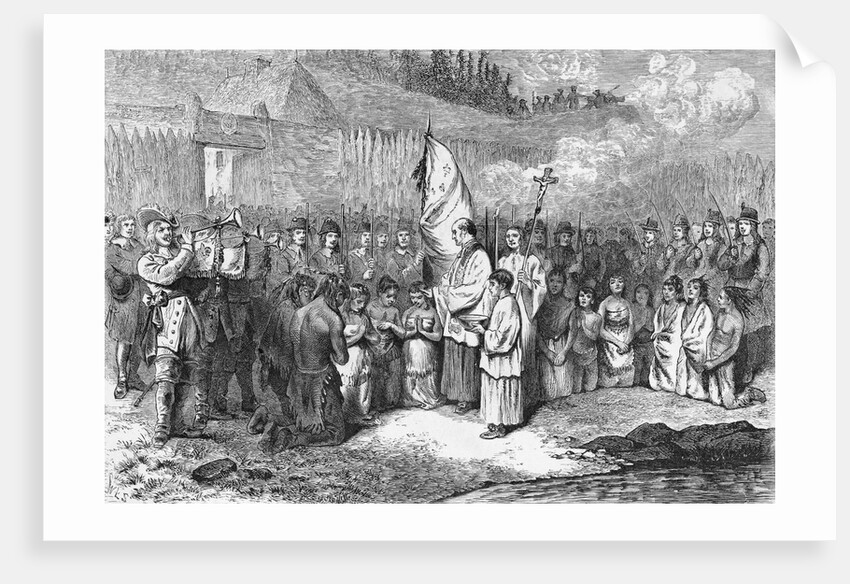 Baptism of Indians at Port Royal by Anonymous