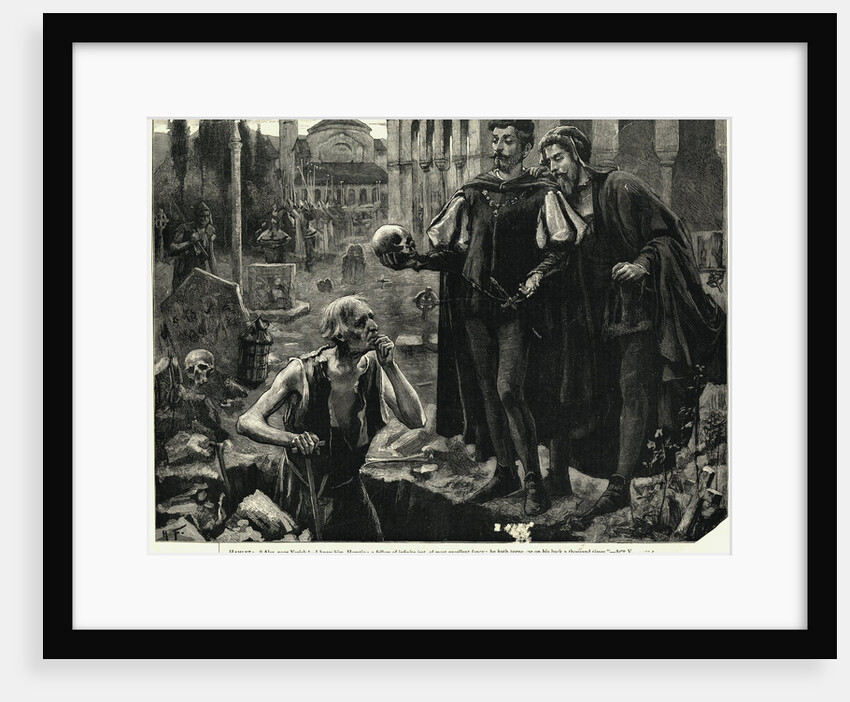 Hamlet And Horatio In The Graveyard by Anonymous