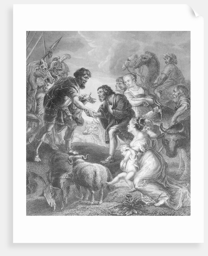 Esau Greeting Jacob by Anonymous