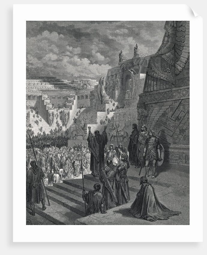 Illustration Showing Liberation of Jews by Persian King by Anonymous