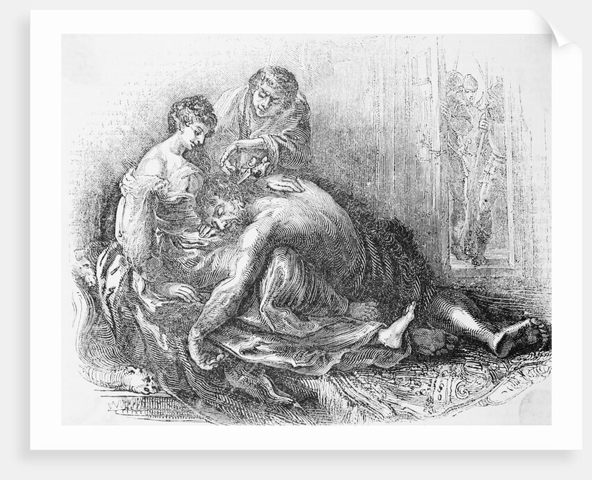 Samson Having His Hair Removed by Delilah and Culprit by Anonymous